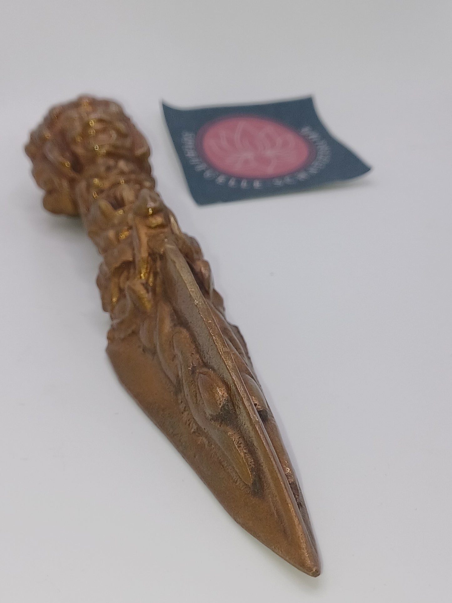 Phurba 17,5 cm aus Kupfer Dämonendolch Ritualgegenstand Schamanen