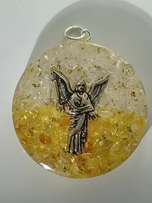 Orgonit Anhänger Erzengel Uriel 4 cm Engel Schutz