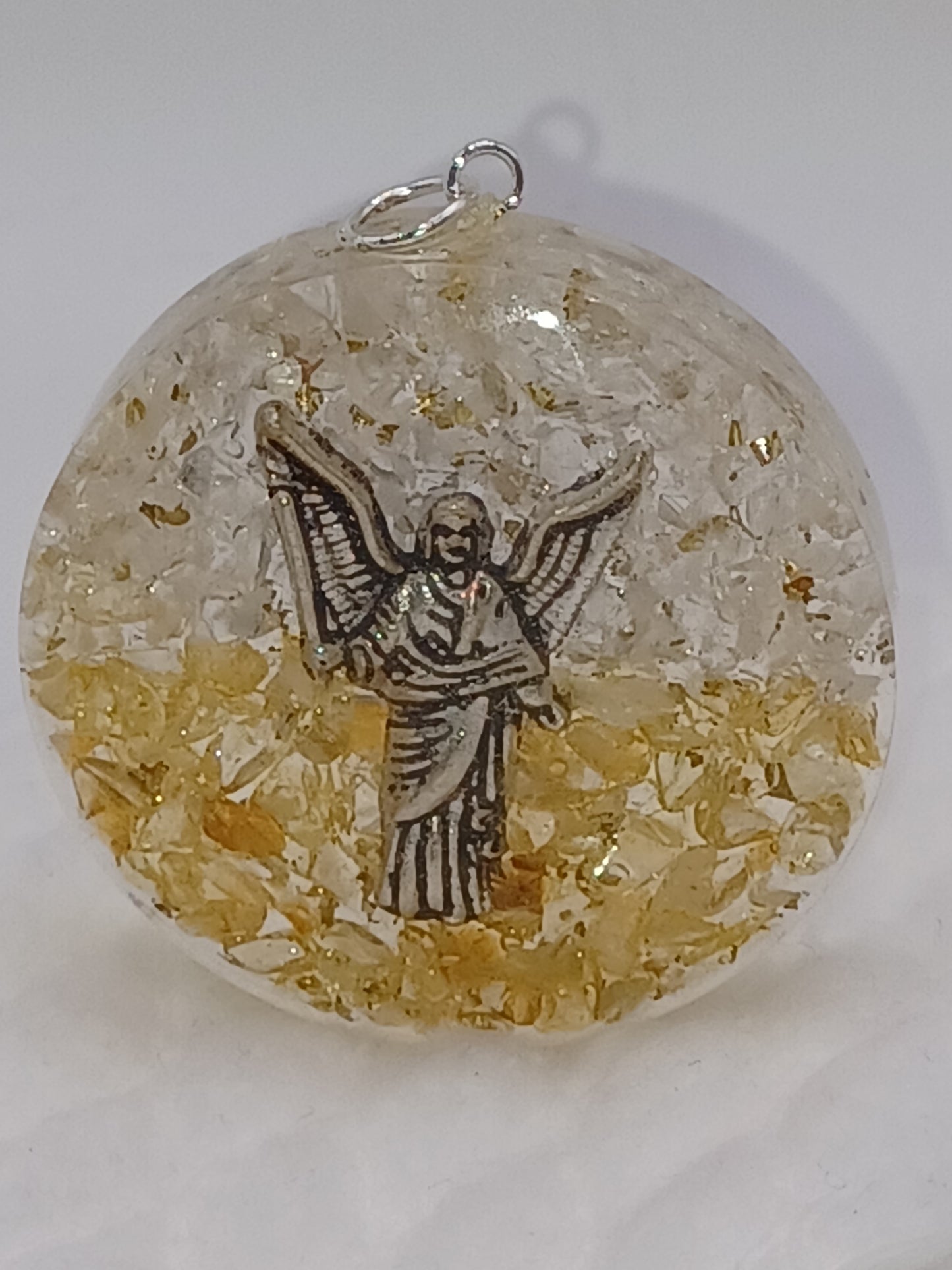 Orgonit Anhänger Erzengel Uriel 4 cm Engel Schutz