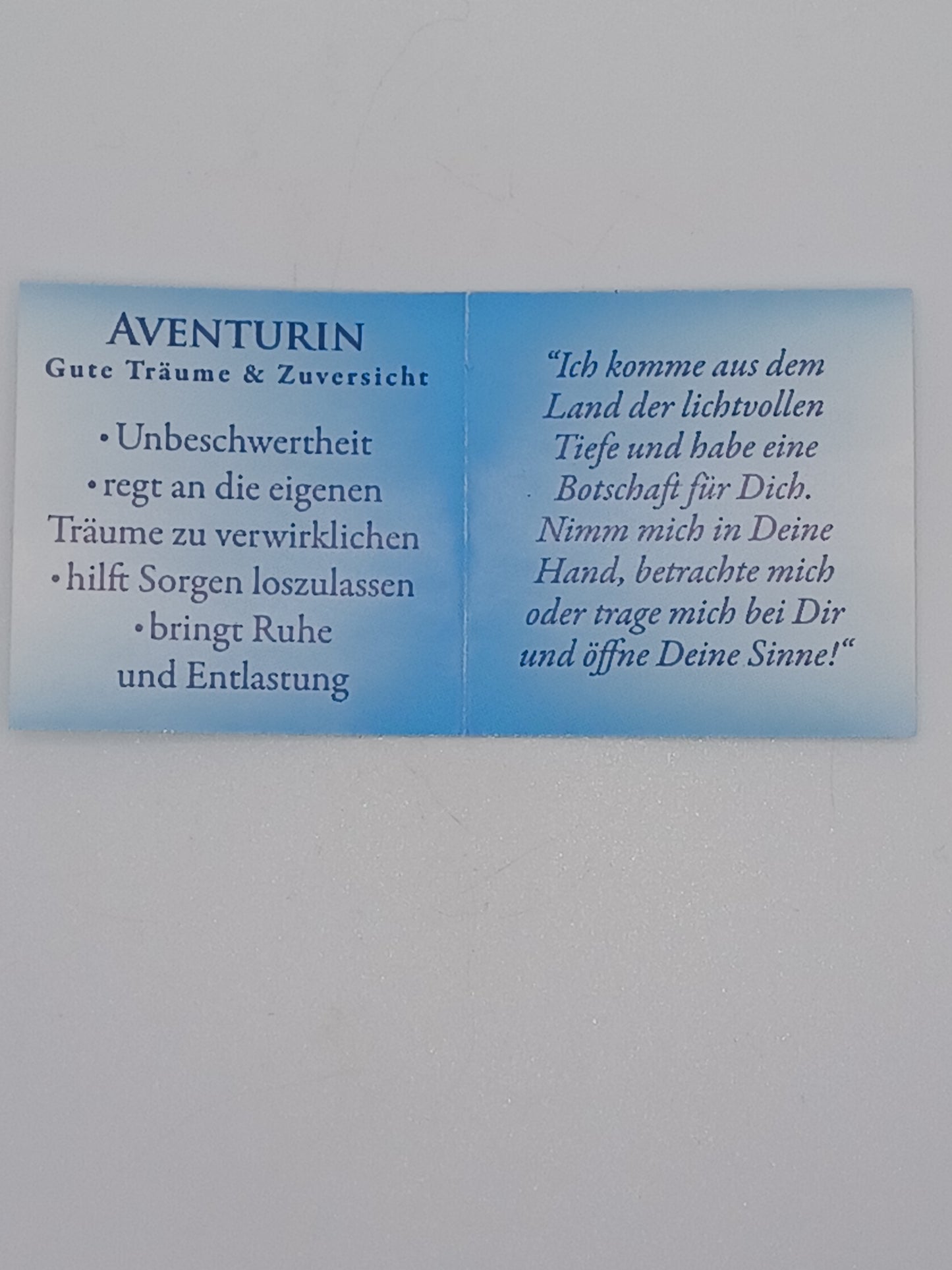 Steinseelchen Aventurin Meditationsstein energetisch veredelt in Geschenkbox Engelalm