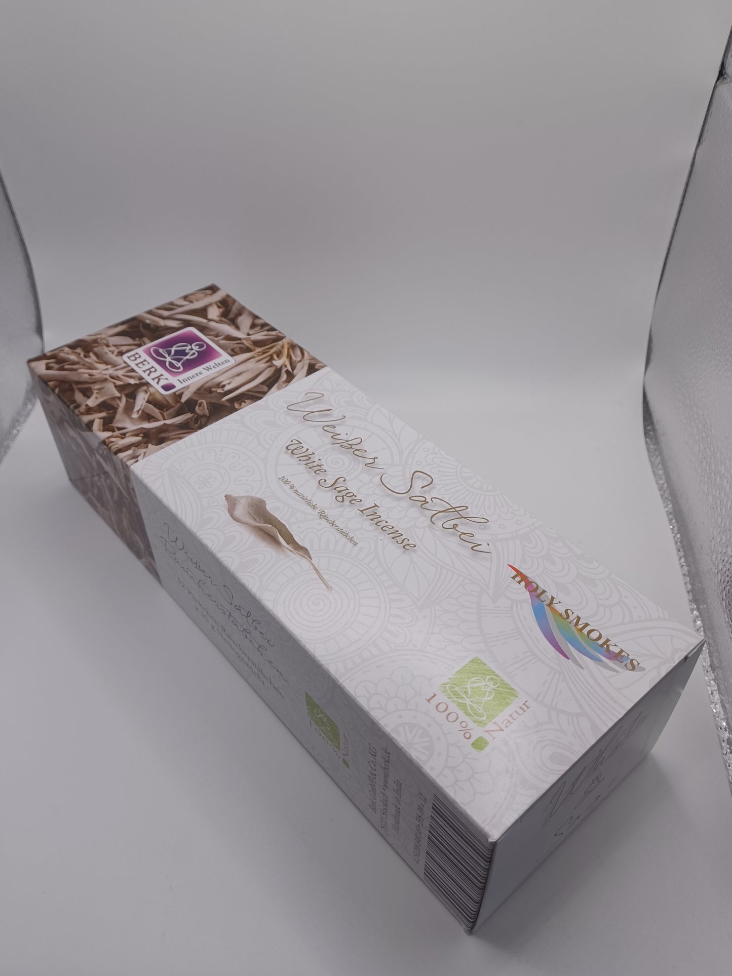 12 x Weißer Salbei Räucherstäbchen im Geschenkkarton 100 % natürliche Substanzen