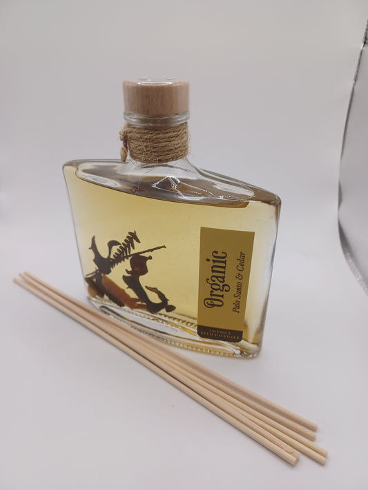 Palo Santo und Zeder Organic Reed Diffuser 100% reine ätherische Öle Raumduft