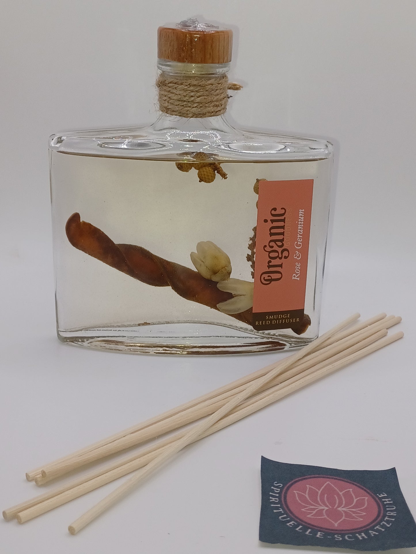 Rose und Geranie Organic Reed Diffuser Raumduft 150 ml