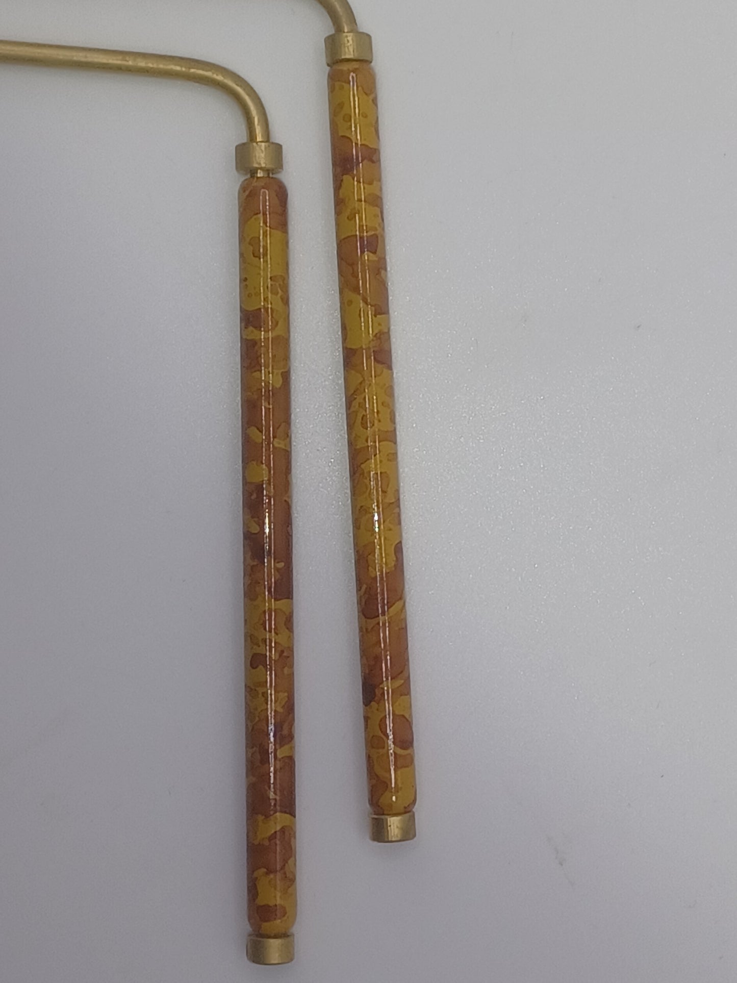 Wünschelrute 21 cm Messing mit Kupfergriff paarweise