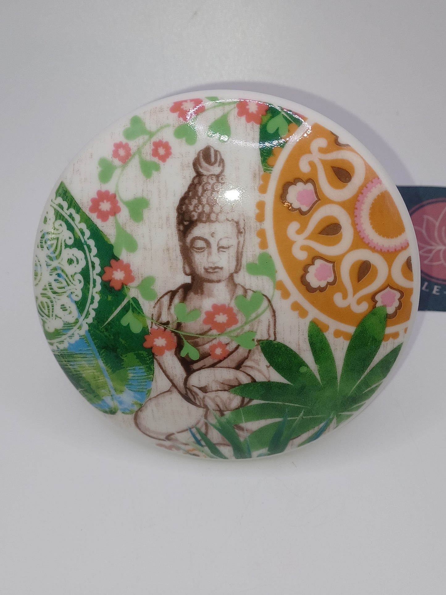 Box Teetasse mit Teesieb Buddha Paradies 400 ml Bone China Porzellan