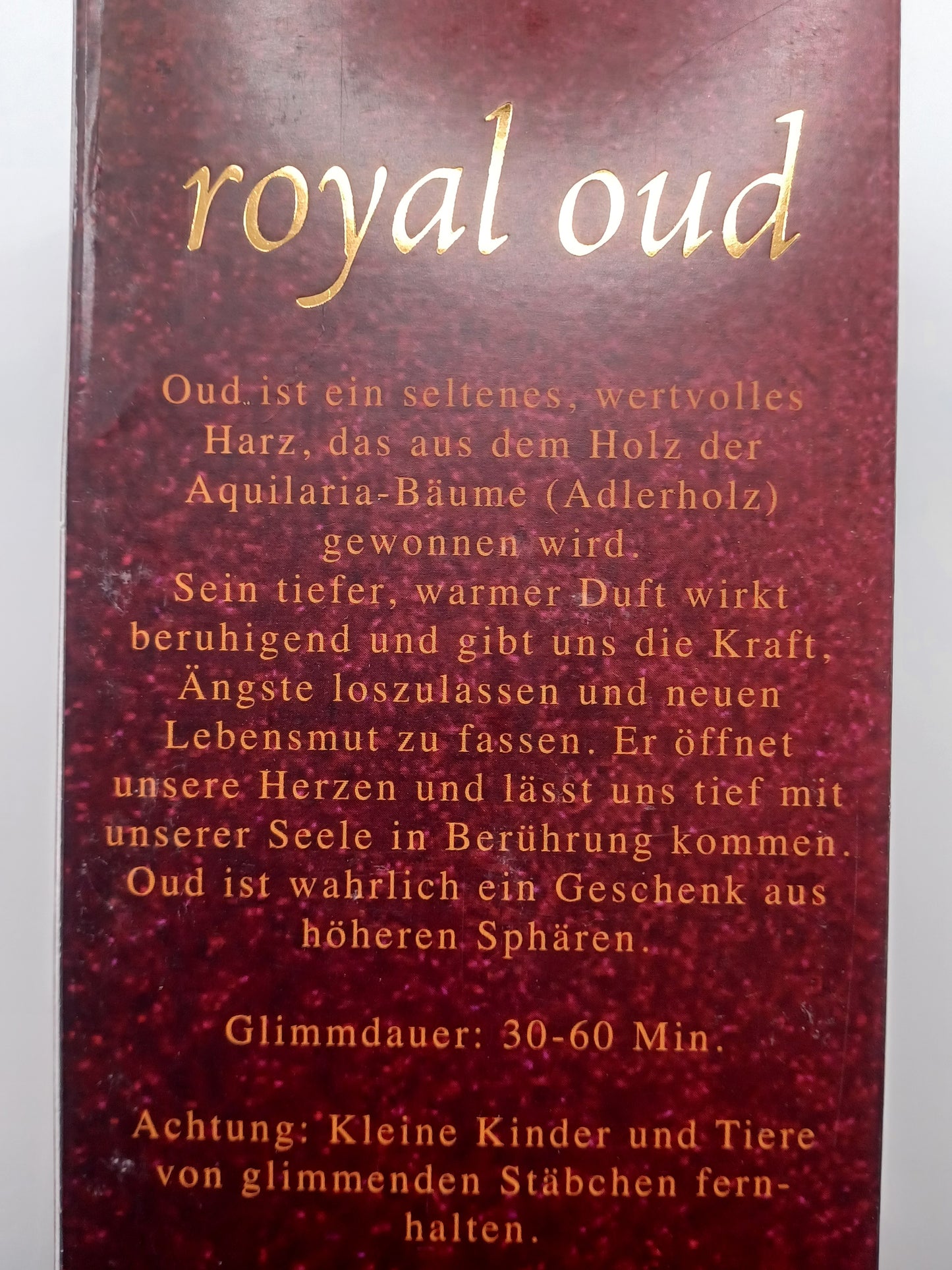 12 x Royal Oud Räucherstäbchen pro Packung ca. 10 g in Geschenkkarton
