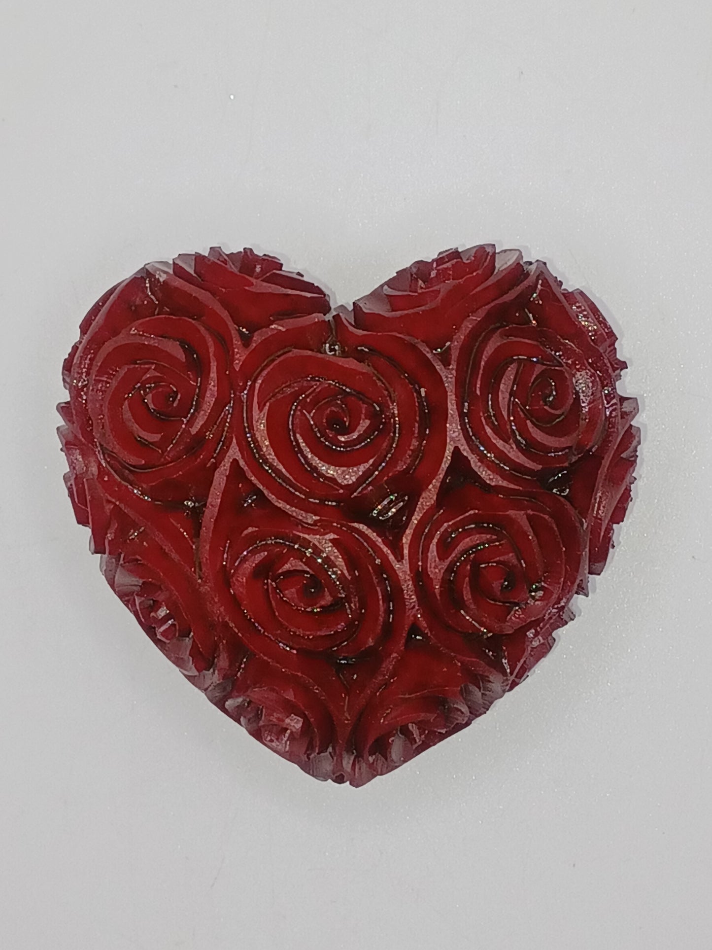 Herz Rose Speckstein 6 x 6 cm