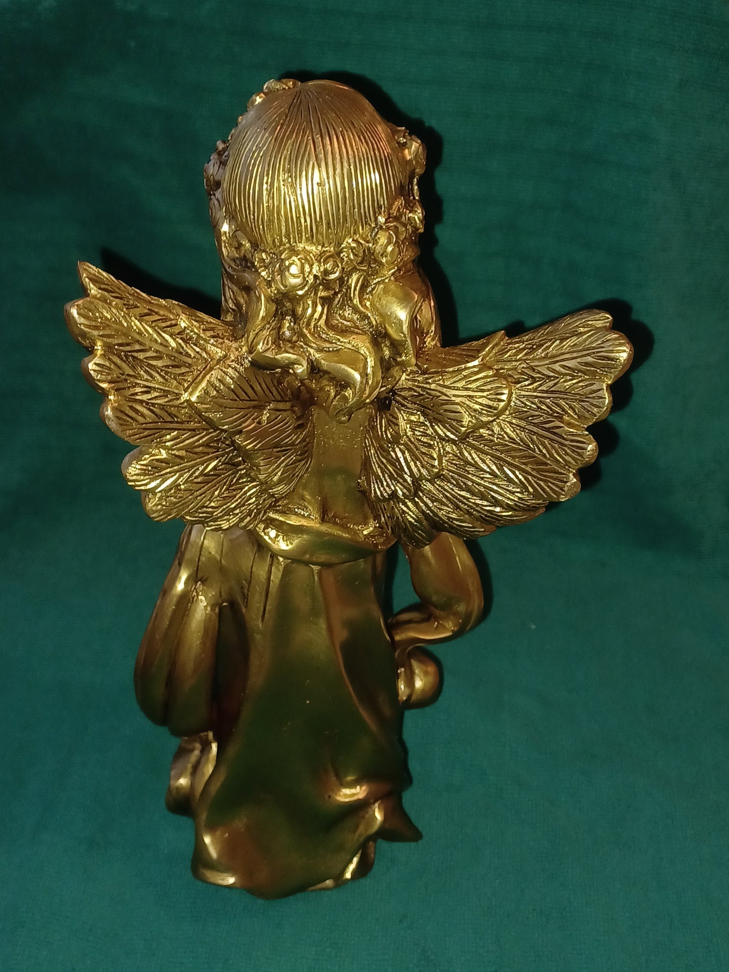 Wundervolle Engel Figur, Skulptur, Statue Messing antik 3,7 kg ,  H: 29 cm