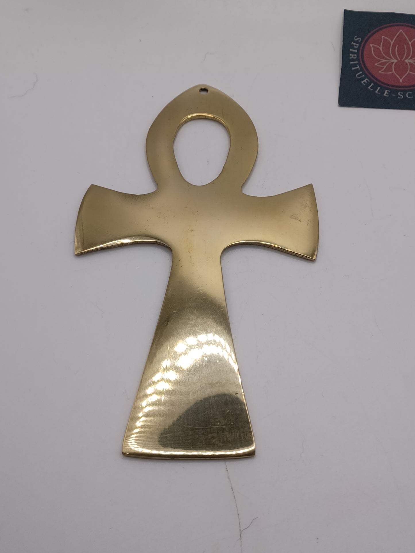 Ankh Messing mit ägyptischen Symbol 15 cm