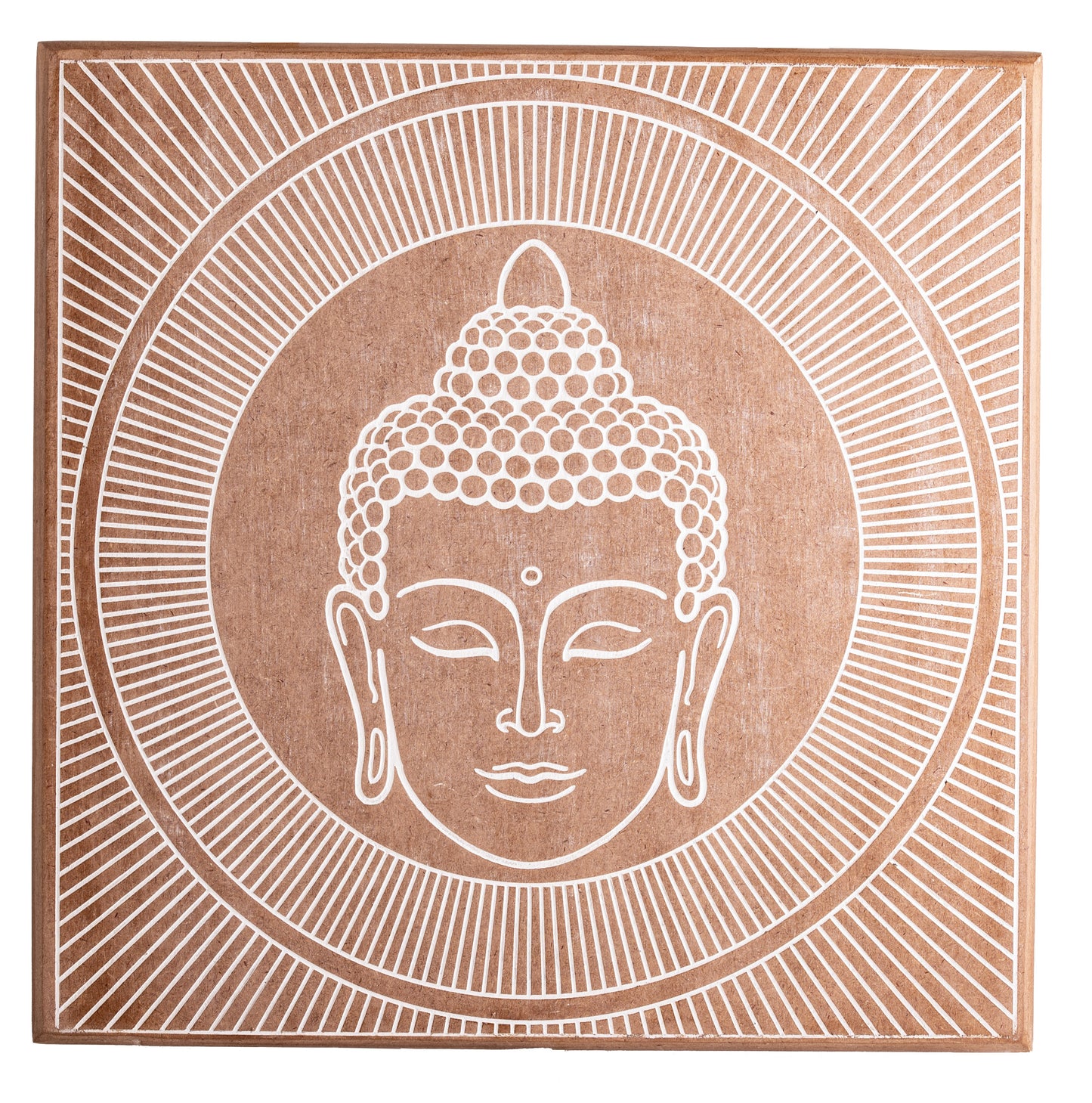 Energieplatte Buddha aus MDF L:30 cm, B:30 cm Feng Shui