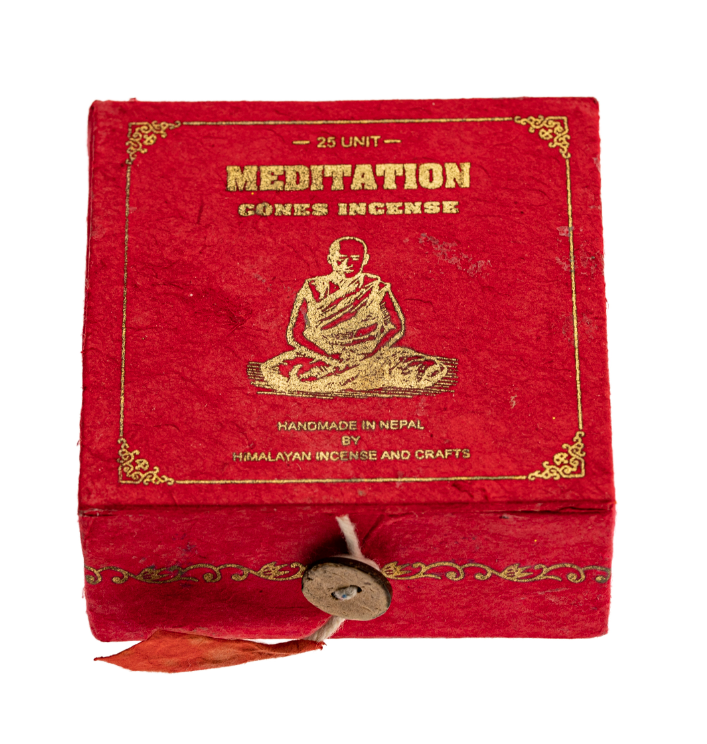 Räucherkegel Meditation in roter Box - tiefe Entspannung