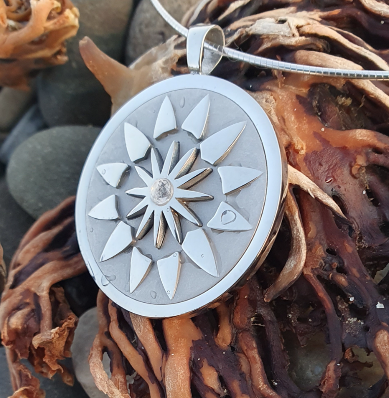 CH`UYA - ZEN Collection Anhänger Medaillon Edelstahl Wohlbefinden Vitalität
