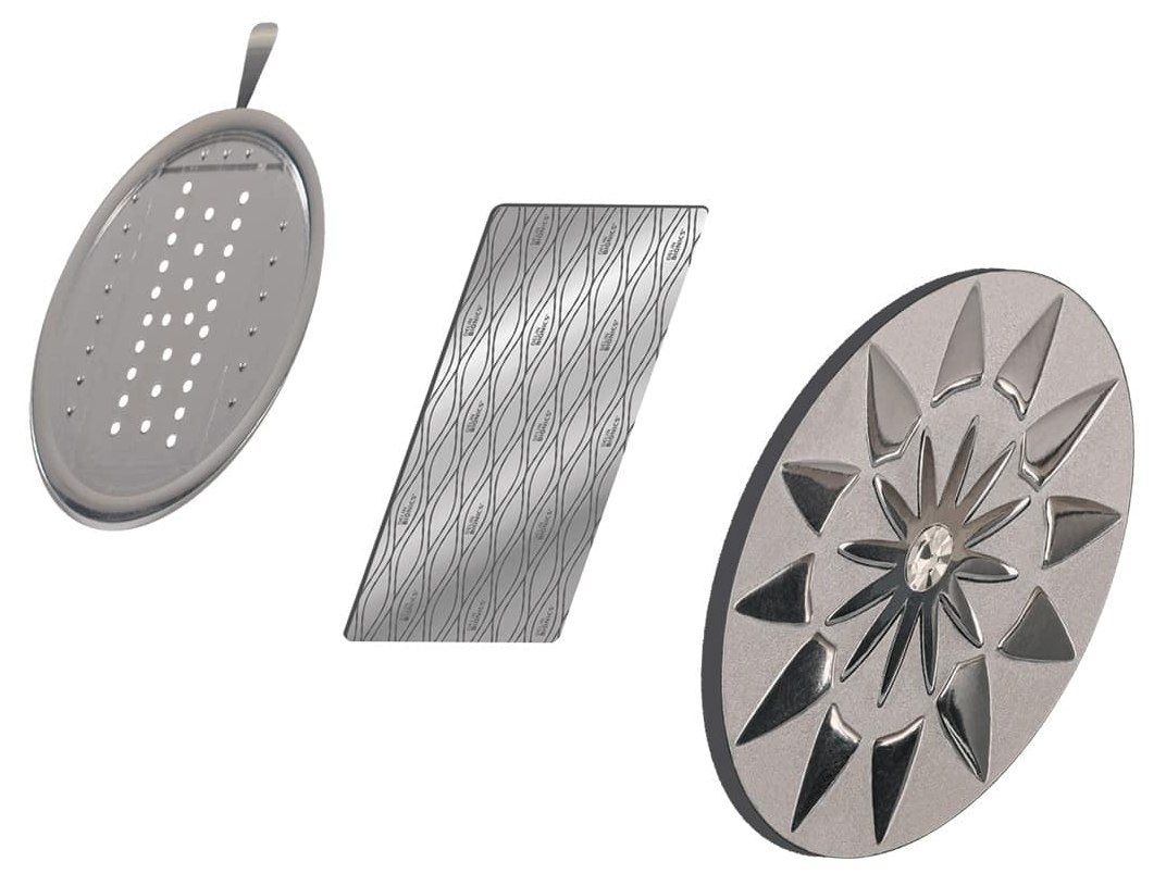 Amaru - Zen Collection Edelstahl Anhänger Rückseite 925 Silber Teils vergoldet