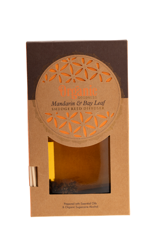 Mandarine & Lorbeerblatt Organic Reed Diffuser 150 ml mit Schilfrohrstäbchen