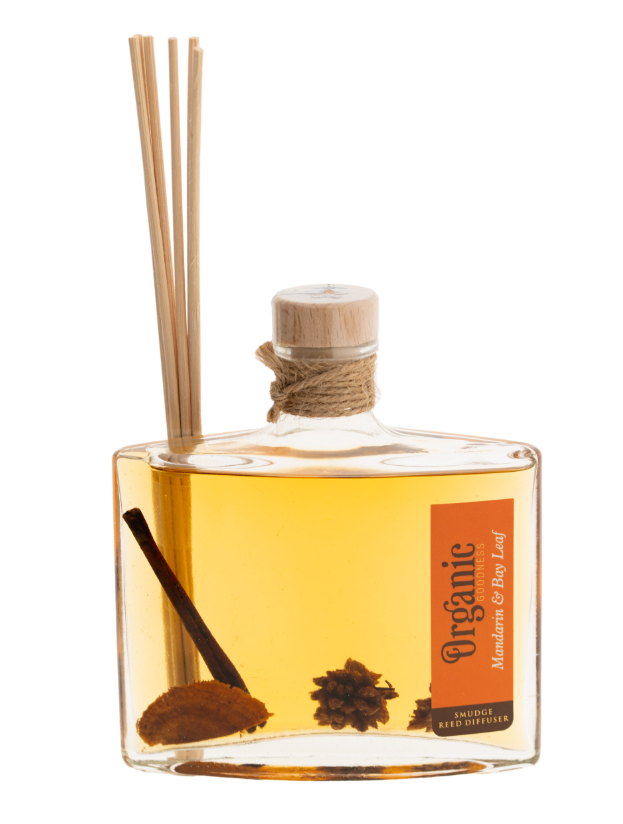 Mandarine & Lorbeerblatt Organic Reed Diffuser 150 ml mit Schilfrohrstäbchen