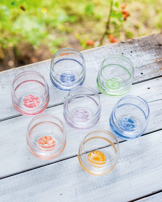 Mythos Chakra 7er Set Gläser H: ca 8,5 cm Inhalt: ca. 0,25 Liter
